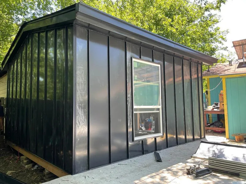 Black standing seam metal wall panels for Roof Inspection in Butler